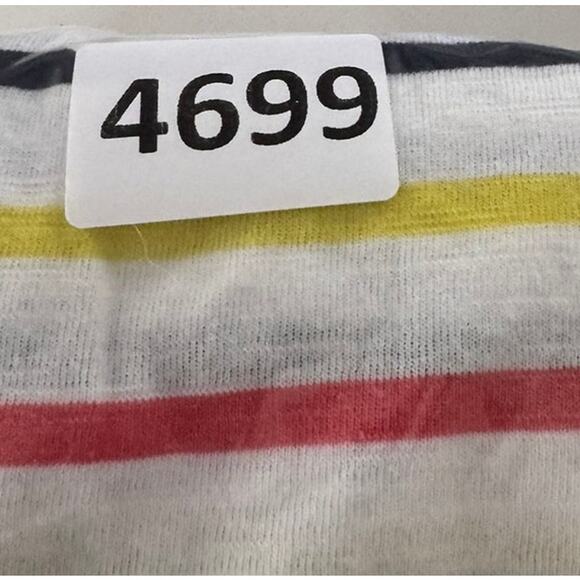 Lane Bryant 22 24 Cotton Poly Blend Multicolor Striped 3/4 Sleeve Top - Picture 6 of 6